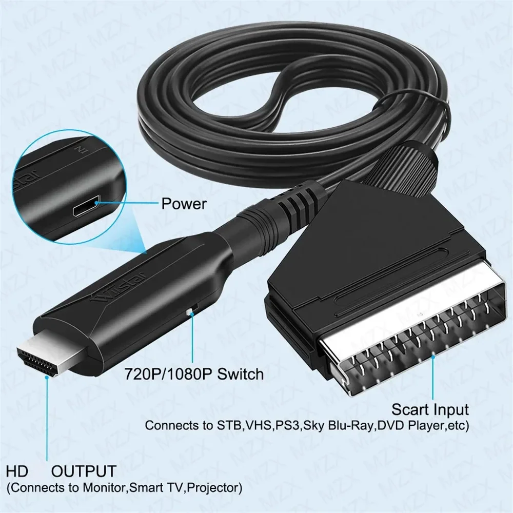Scart to HDMI-compatible & HDM - огляд і ціна Scart To Hdmi
